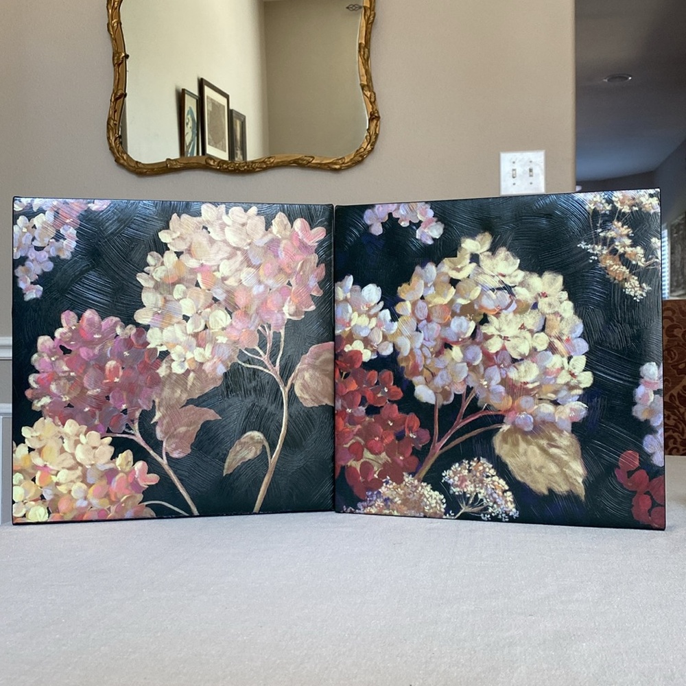 Hydrangea Canvas Prints Upscale Vintage Luxury Home Decor